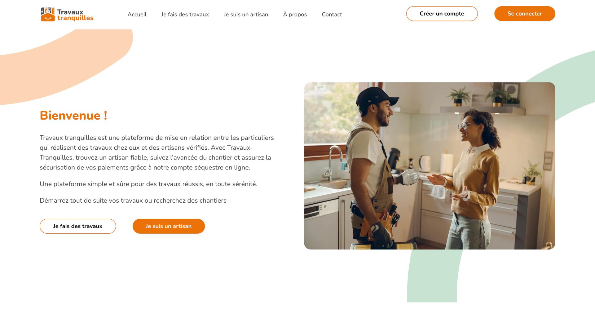 Agence création application ios Travaux Tranquilles Travaux Tranquilles